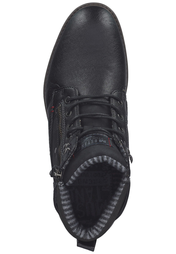 Mustang Stiefelette Lederimitat Schwarz