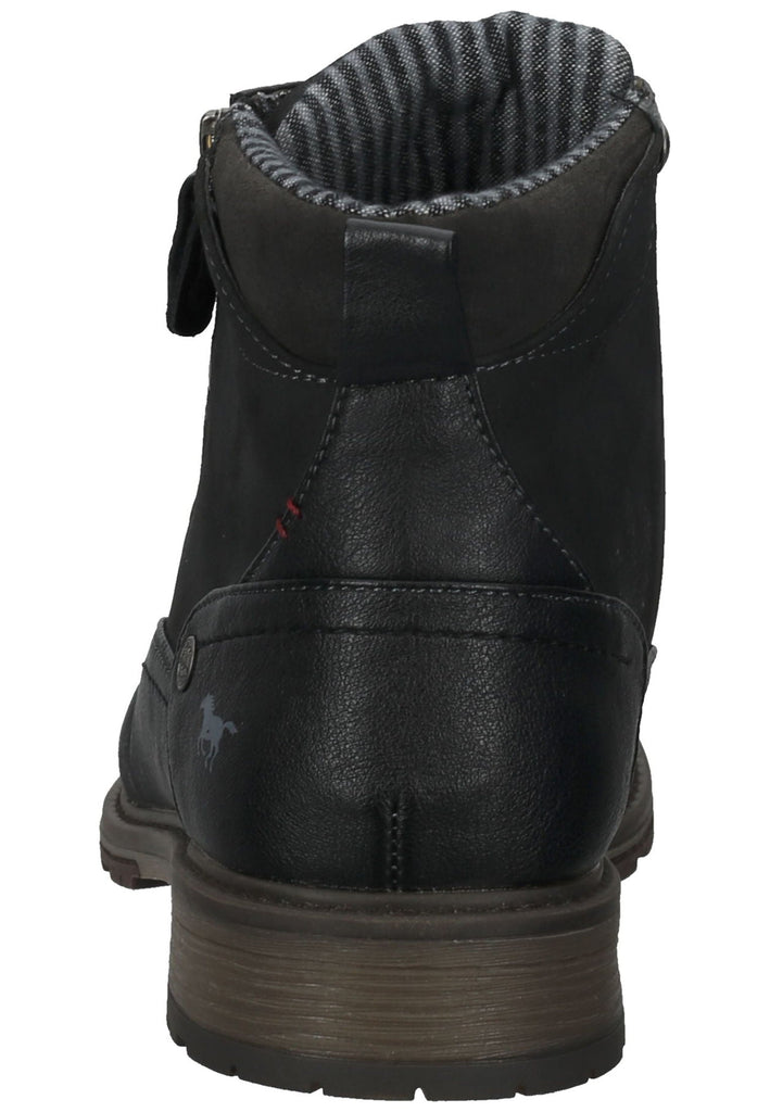 Mustang Stiefelette Lederimitat Schwarz