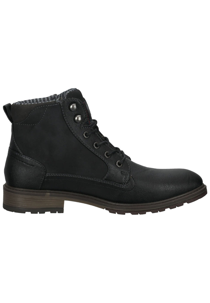 Mustang Stiefelette Lederimitat Schwarz