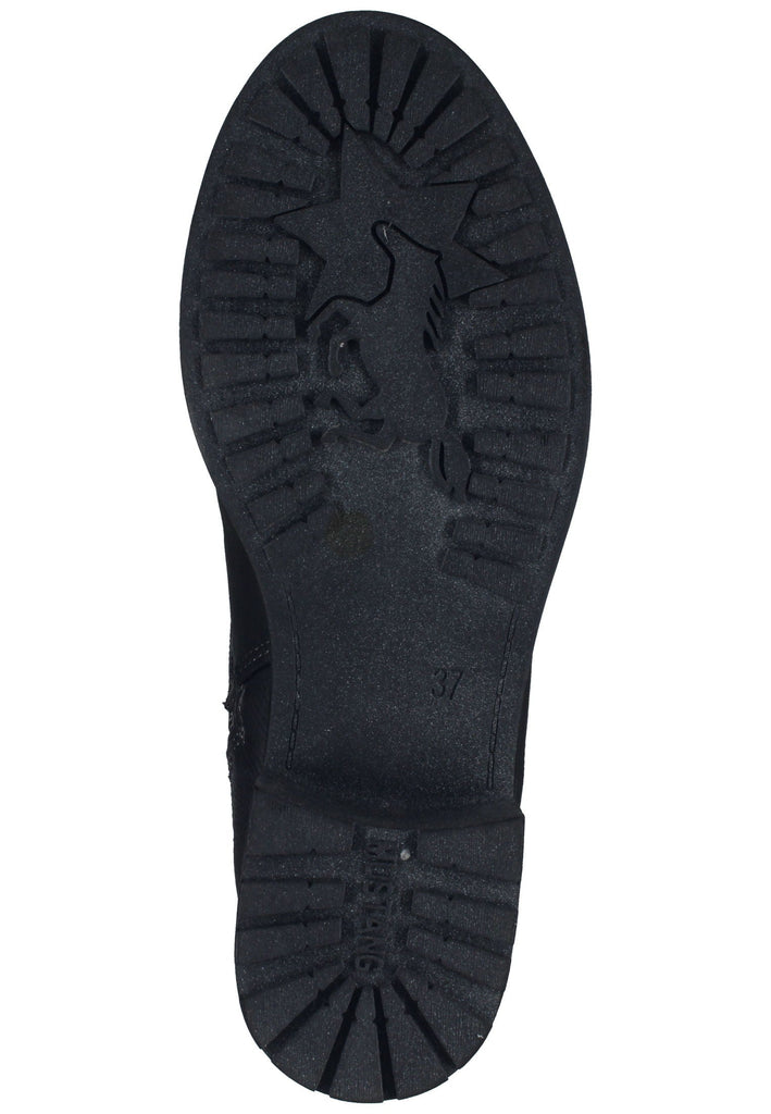 Mustang Stiefelette Lederimitat Schwarz