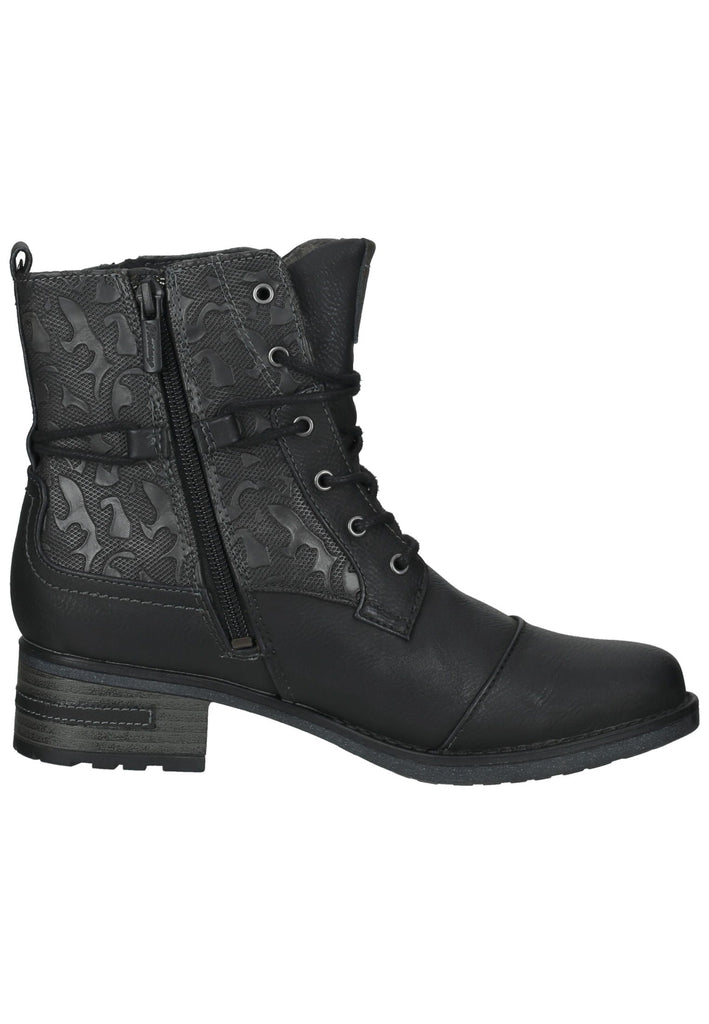 Mustang Stiefelette Lederimitat Schwarz