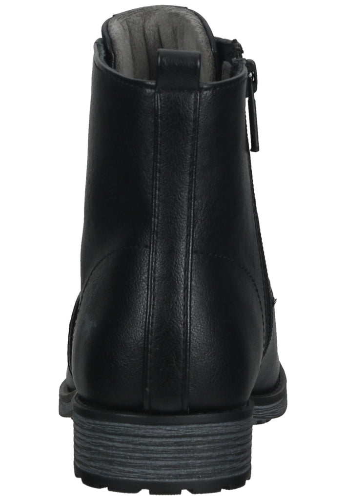 Mustang Stiefelette Lederimitat Schwarz