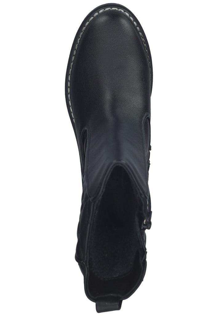 Mustang Stiefelette Lederimitat Schwarz