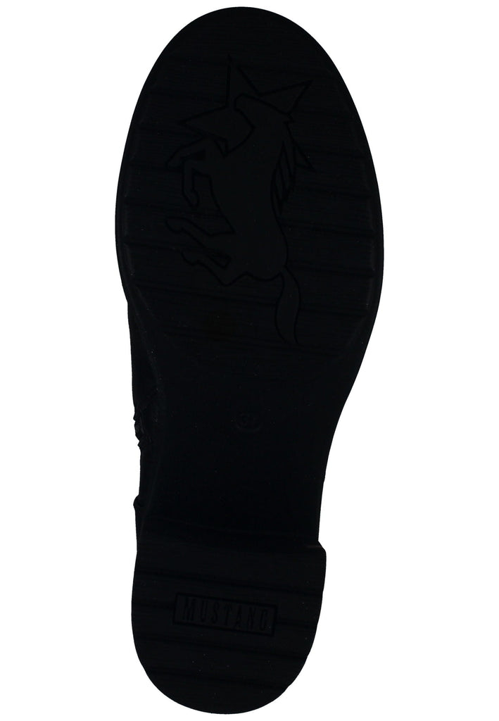 Mustang Stiefelette Lederimitat Schwarz