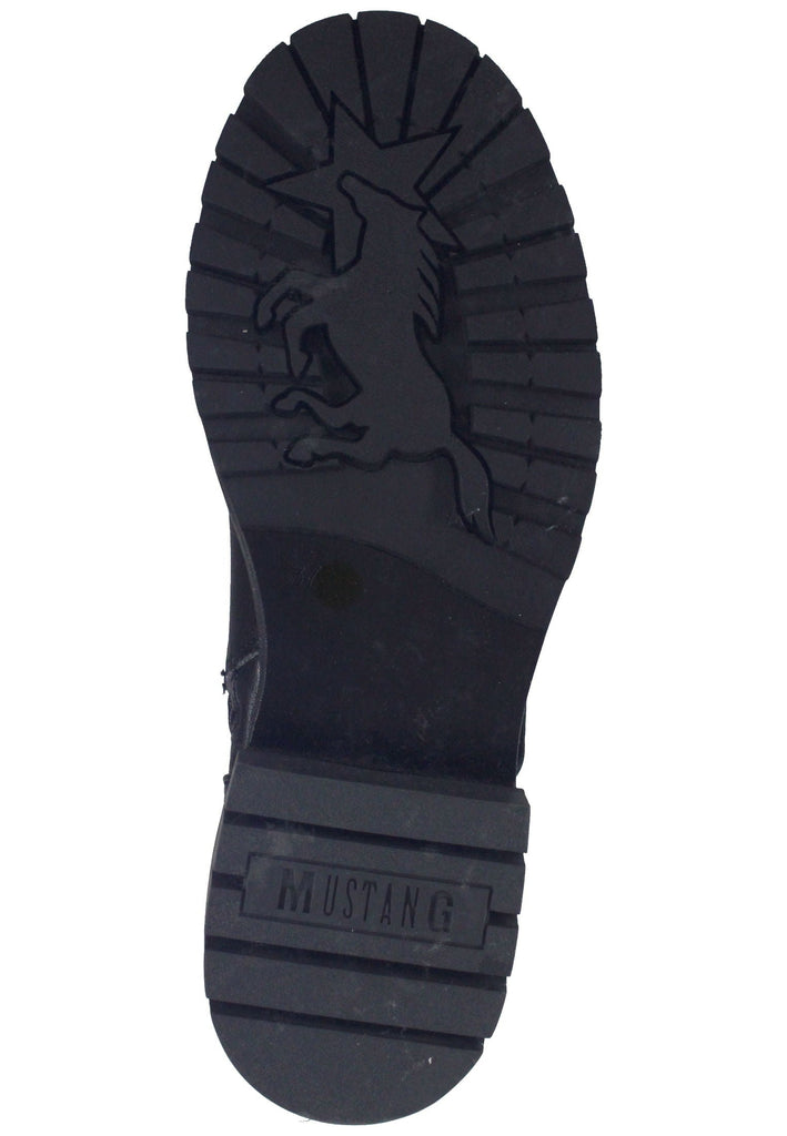 Mustang Stiefelette Lederimitat Schwarz