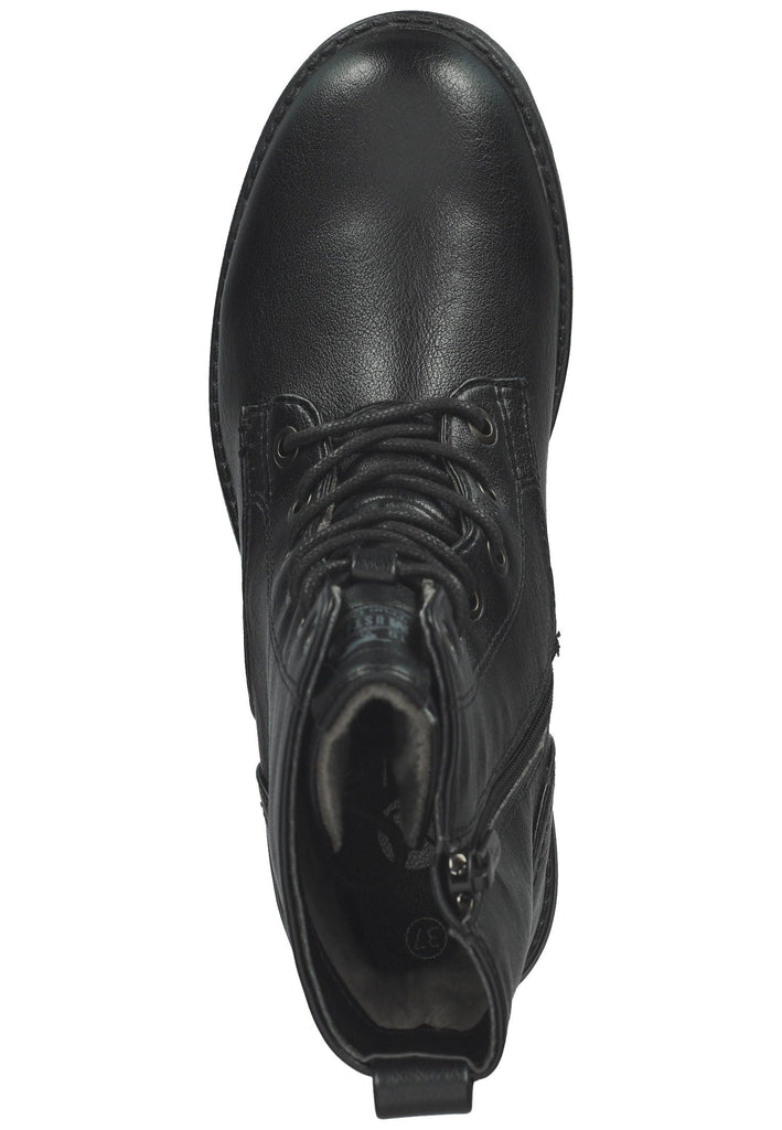 Mustang Stiefelette Lederimitat Schwarz