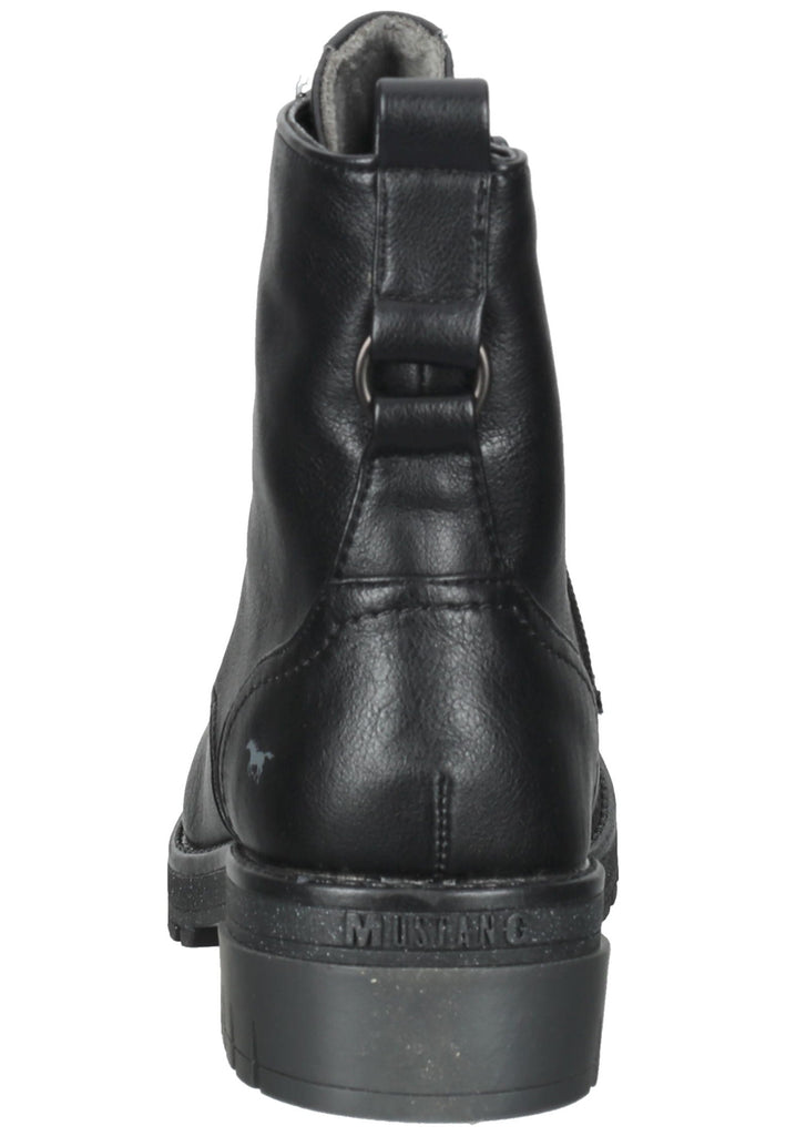 Mustang Stiefelette Lederimitat Schwarz