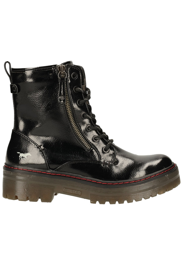 Mustang Stiefelette Lederimitat Schwarz