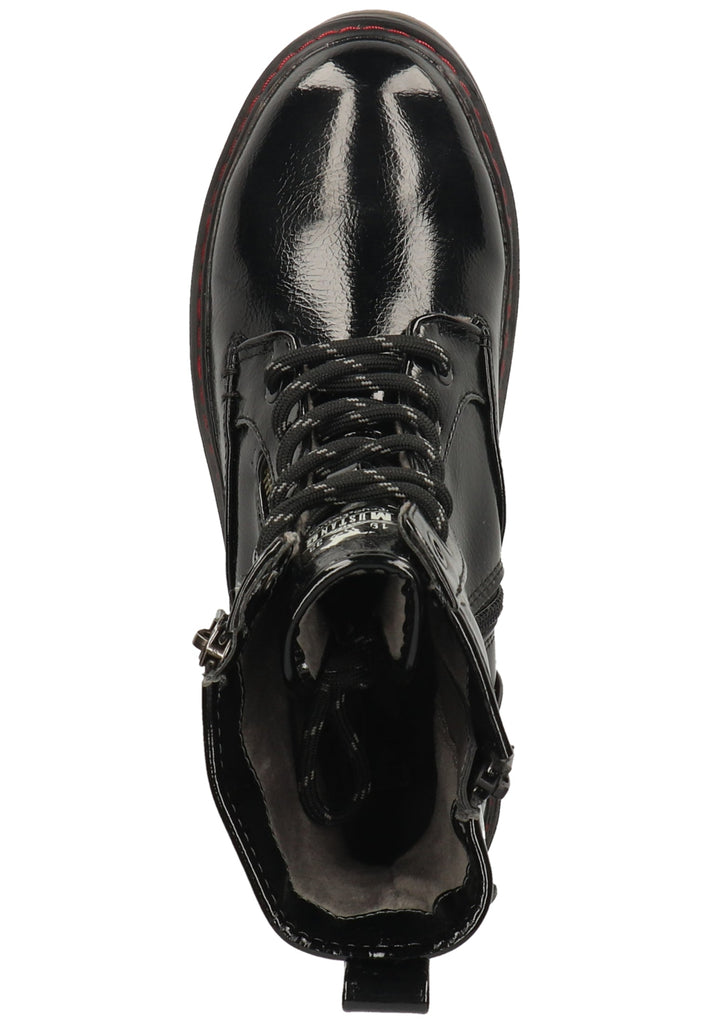 Mustang Stiefelette Lederimitat Schwarz