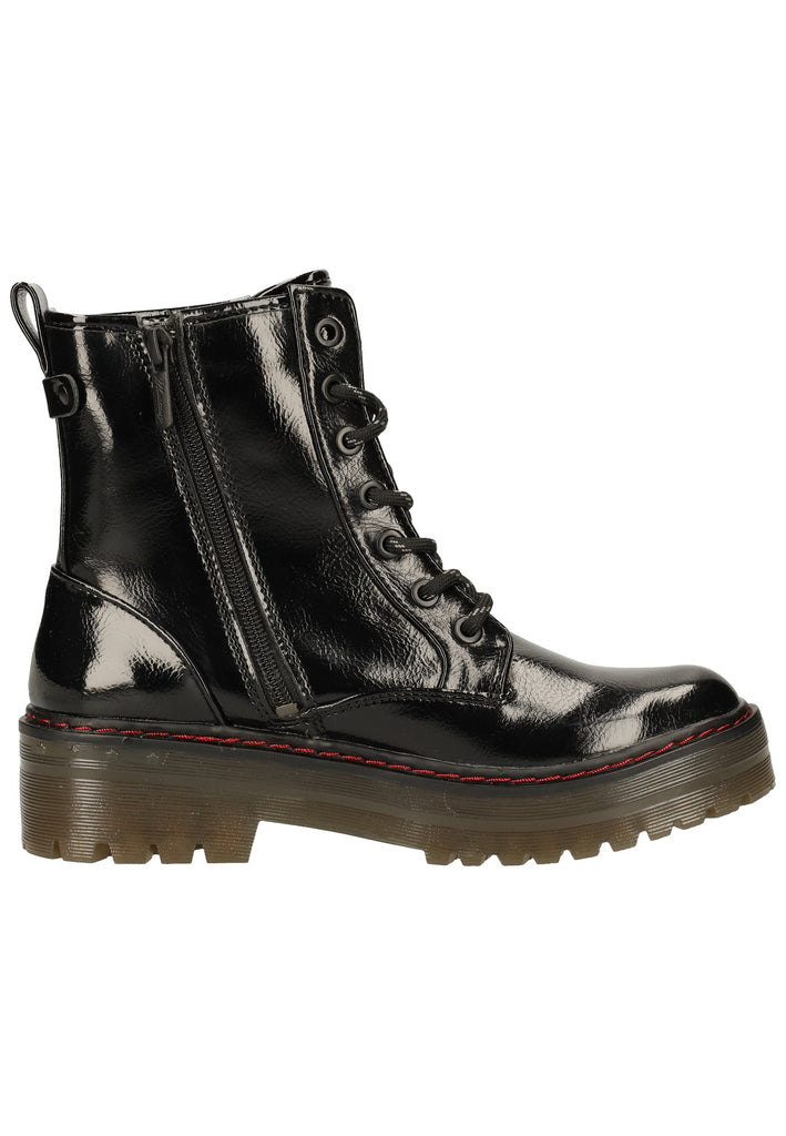 Mustang Stiefelette Lederimitat Schwarz