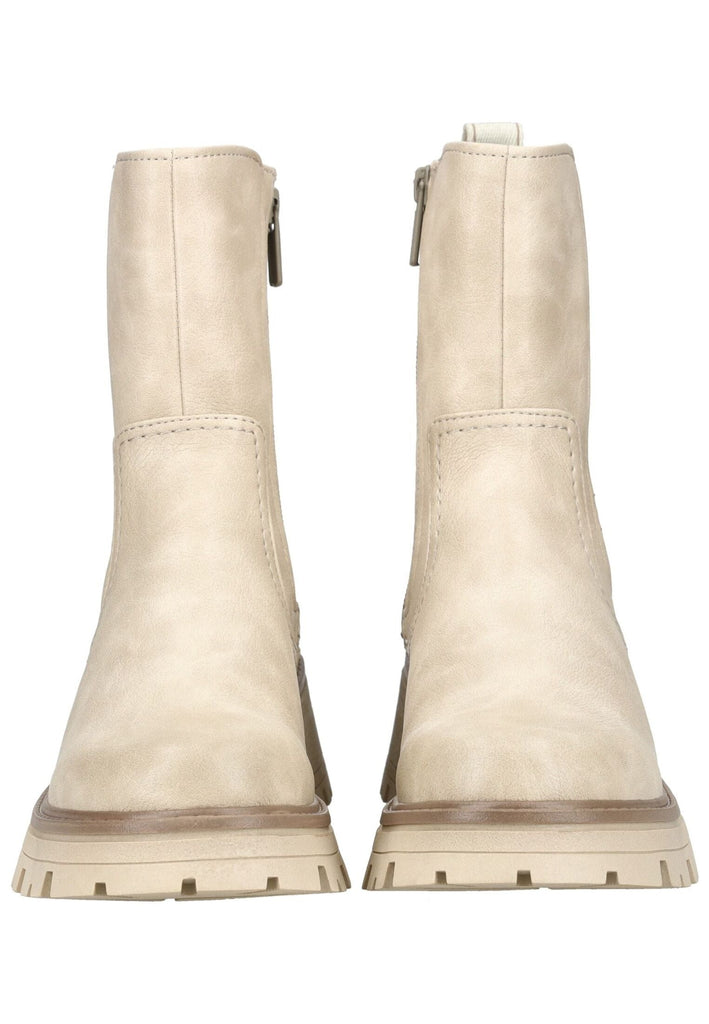 Mustang Stiefelette Lederimitat/Textil Beige Warmfutter