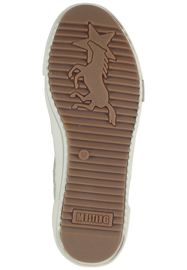 Mustang Stiefelette Lederimitat/Textil Beige Warmfutter