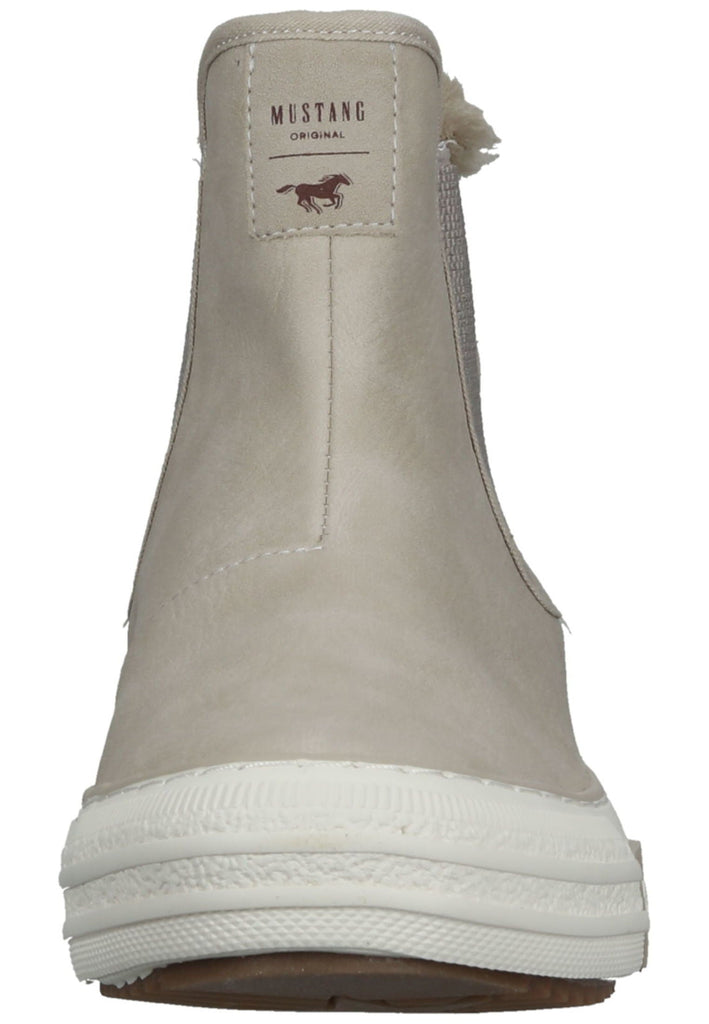Mustang Stiefelette Lederimitat/Textil Beige Warmfutter