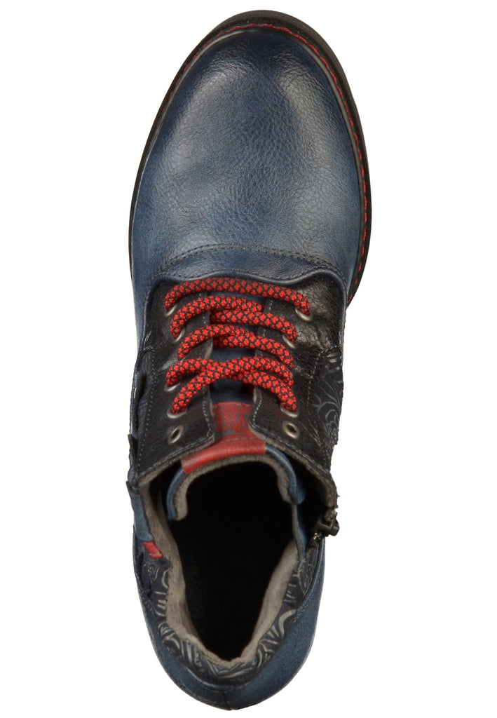 Mustang Stiefelette Lederimitat/Textil Blau