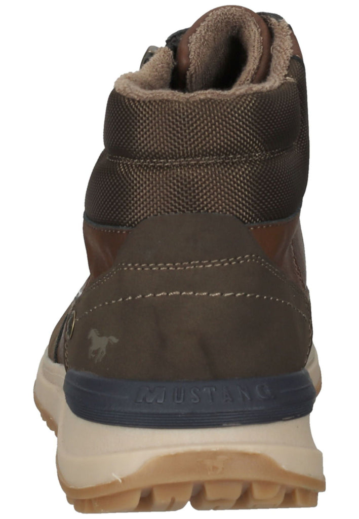 Mustang Stiefelette Lederimitat/Textil Braun