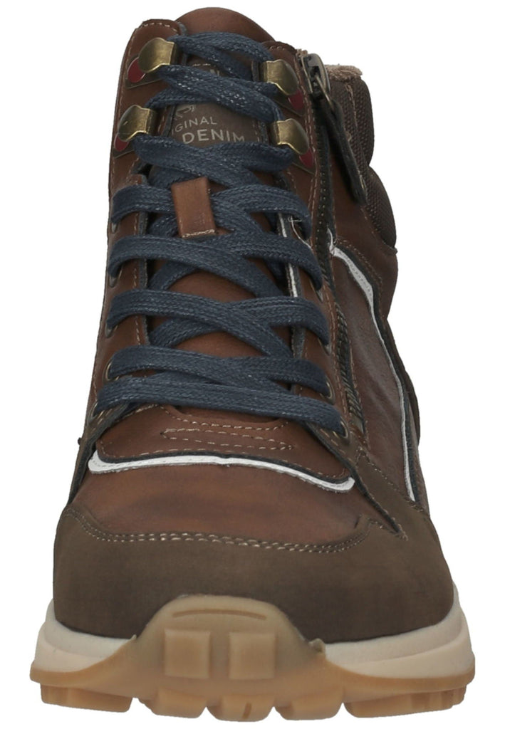 Mustang Stiefelette Lederimitat/Textil Braun