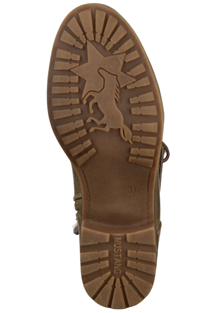 Mustang Stiefelette Lederimitat/Textil Braun