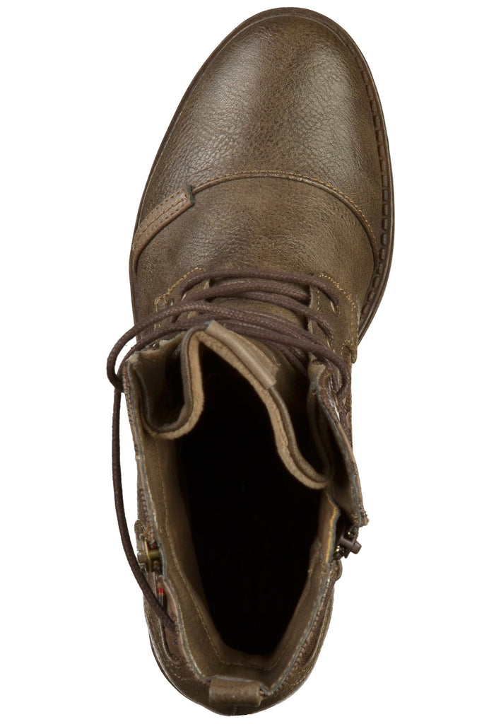 Mustang Stiefelette Lederimitat/Textil Braun