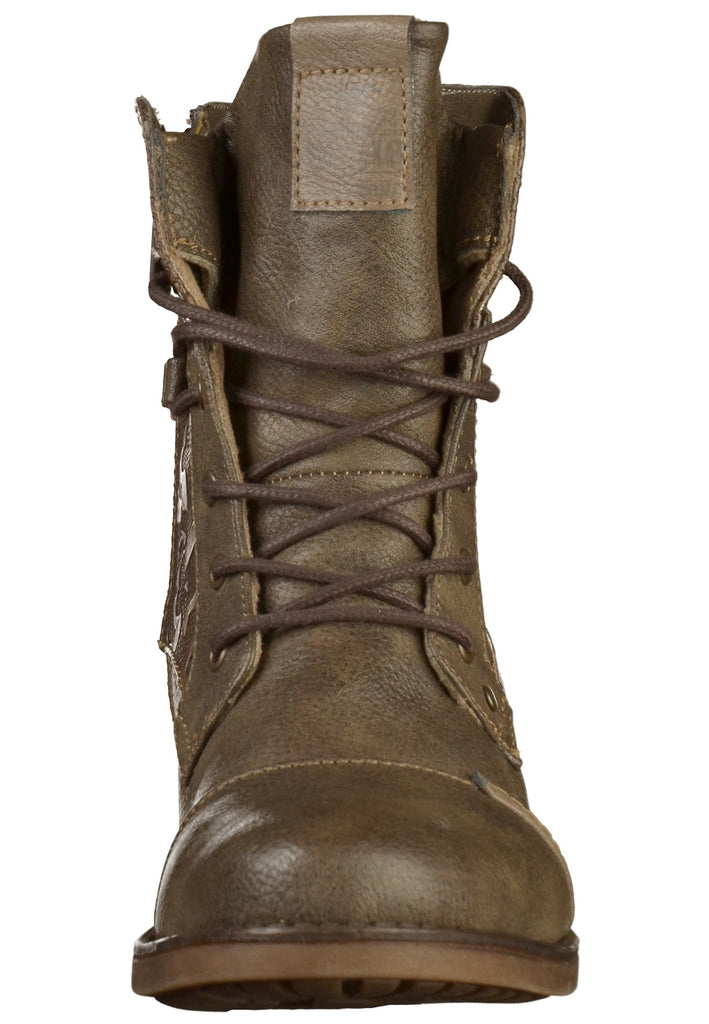 Mustang Stiefelette Lederimitat/Textil Braun