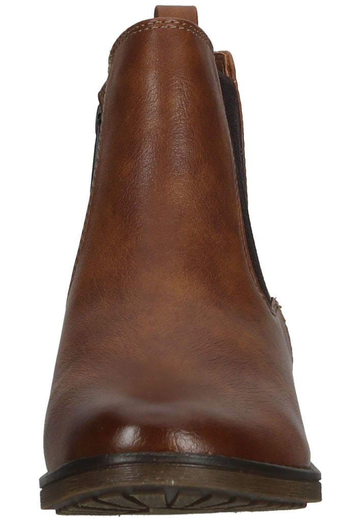Mustang Stiefelette Lederimitat/Textil Cognac