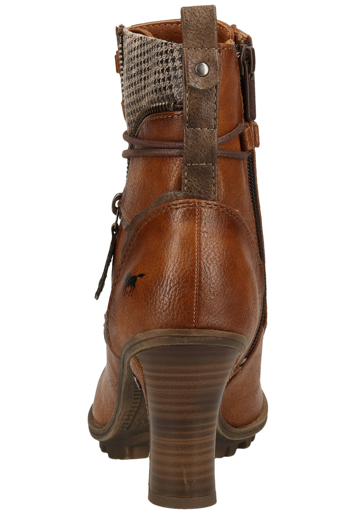 Mustang Stiefelette Lederimitat/Textil Cognac Warmfutter