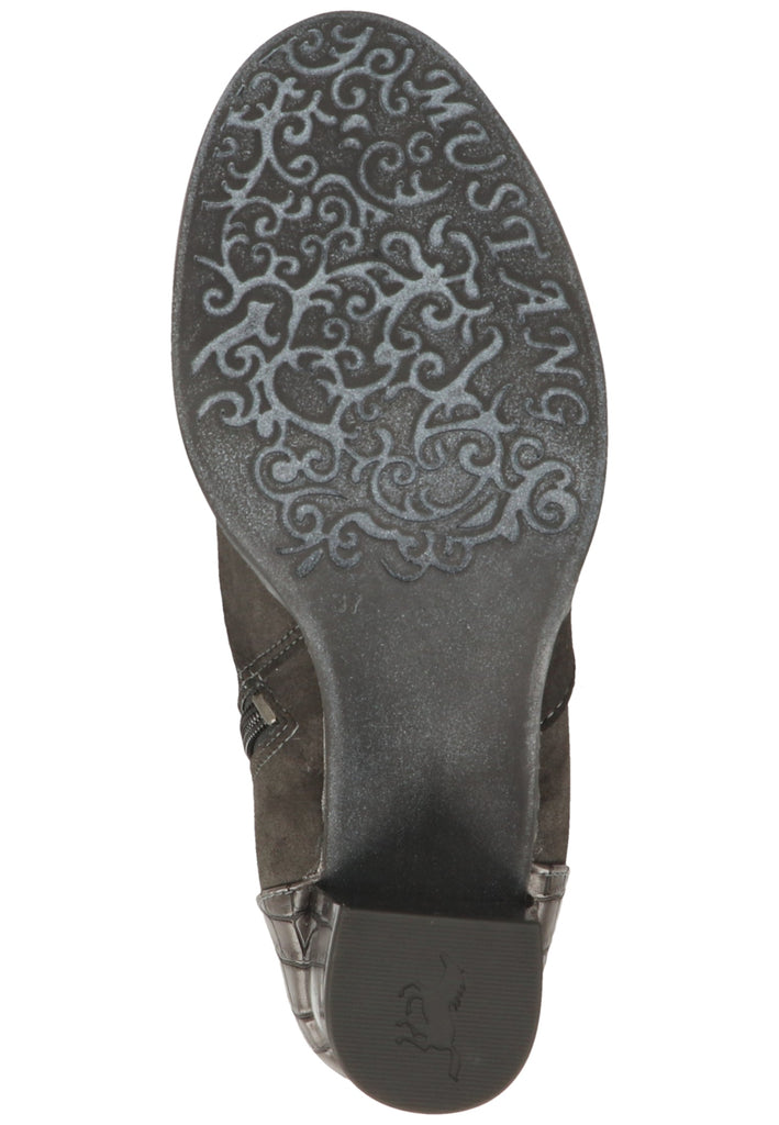 Mustang Stiefelette Lederimitat/Textil Dunkelgrau