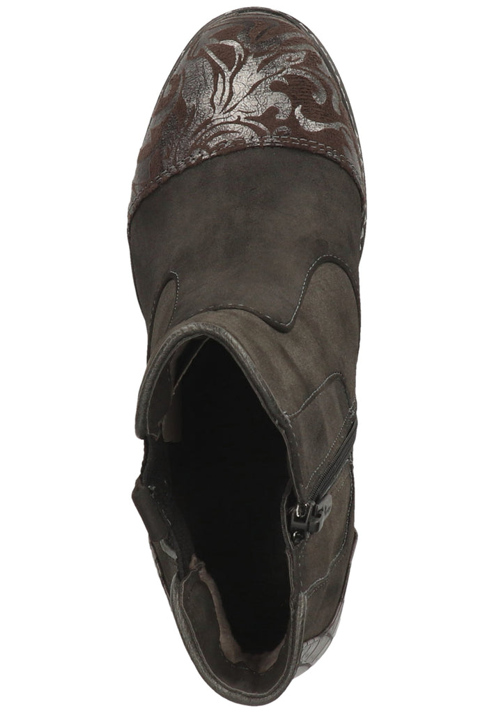 Mustang Stiefelette Lederimitat/Textil Dunkelgrau