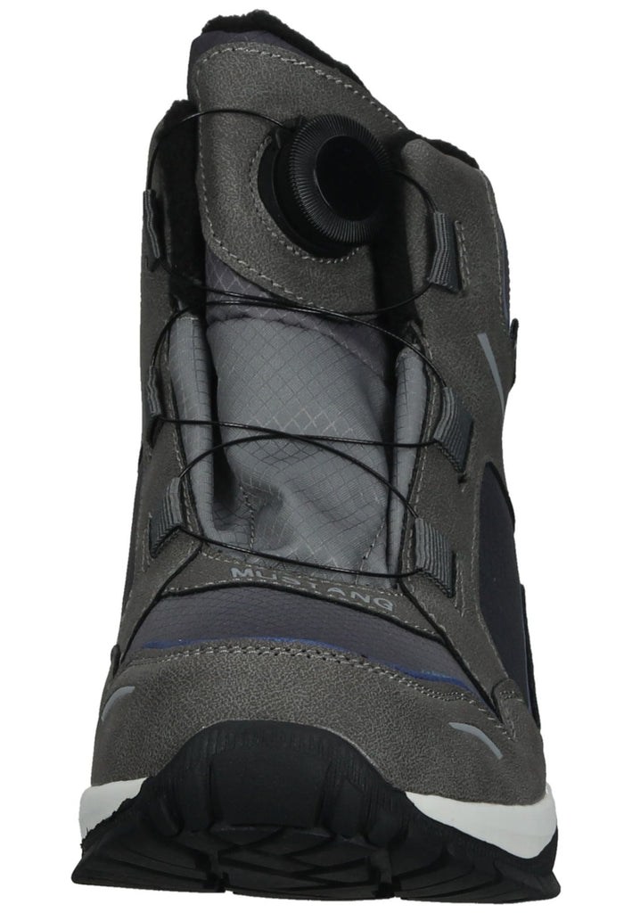 Mustang Stiefelette Lederimitat/Textil Dunkelgrau Warmfutter