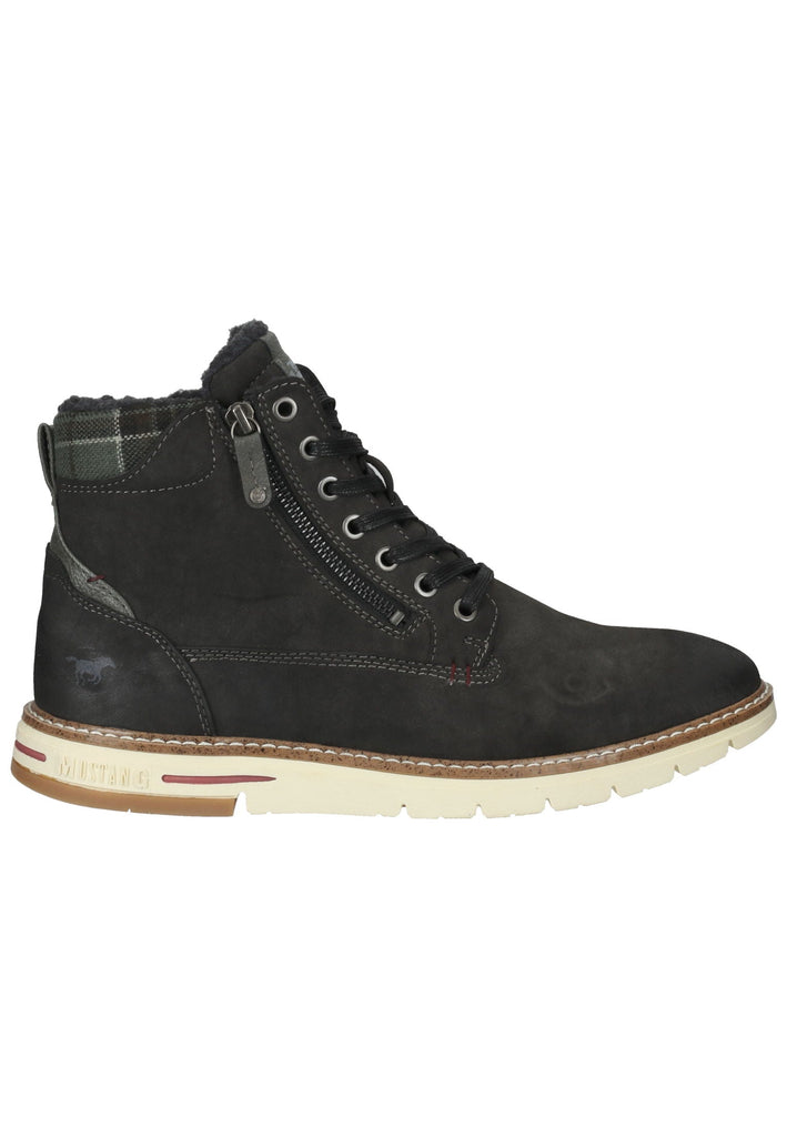Mustang Stiefelette Lederimitat/Textil Dunkelgrau Warmfutter