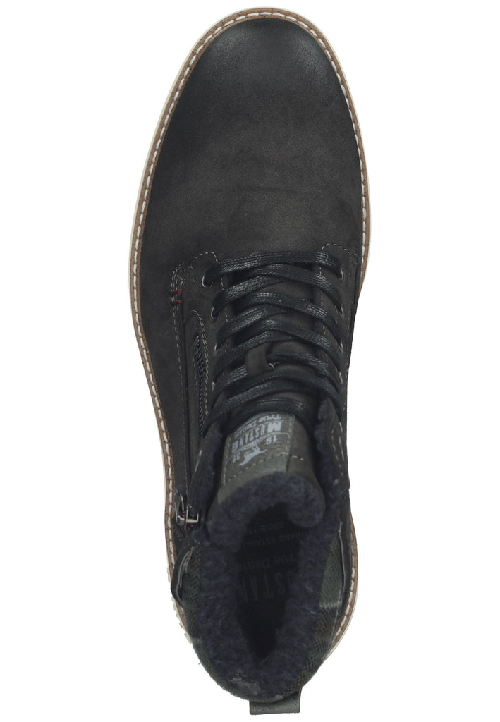 Mustang Stiefelette Lederimitat/Textil Dunkelgrau Warmfutter