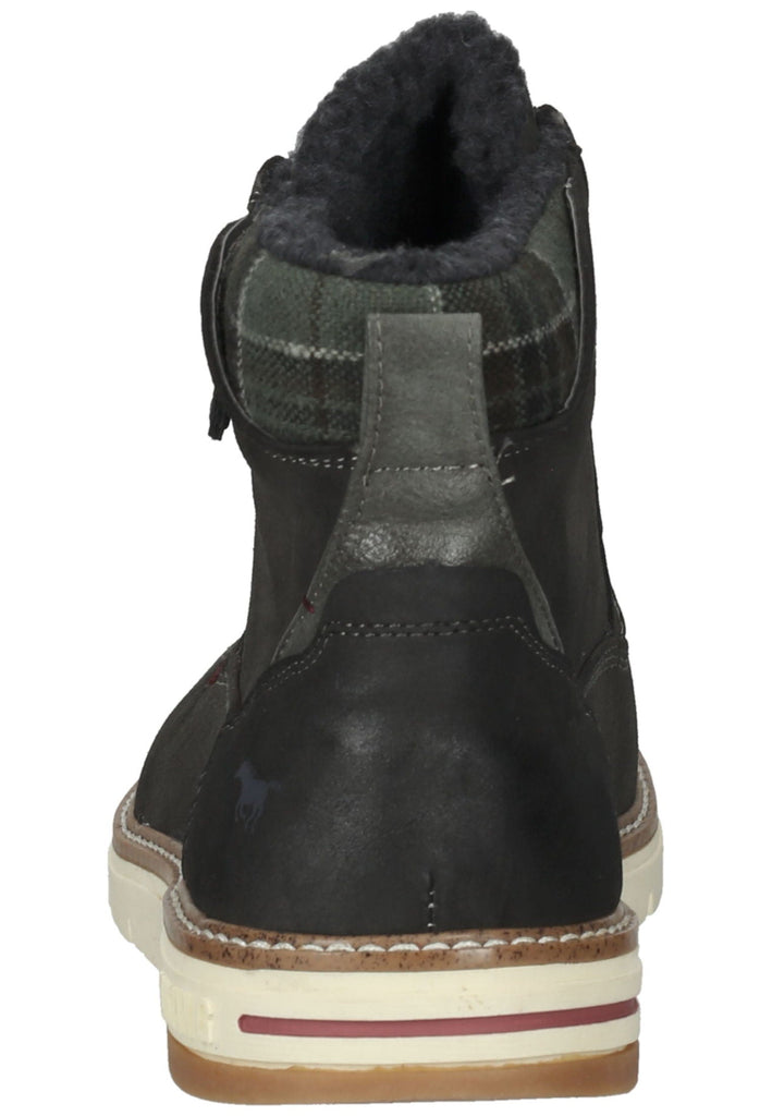 Mustang Stiefelette Lederimitat/Textil Dunkelgrau Warmfutter