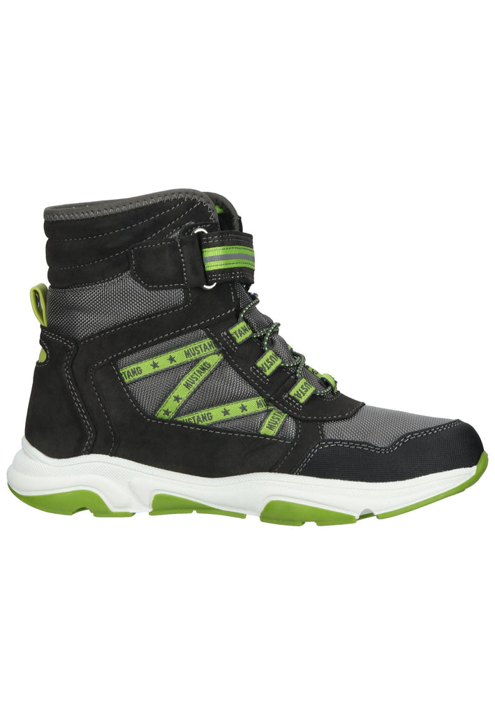 Mustang Stiefelette Lederimitat/Textil Dunkelgrau Warmfutter