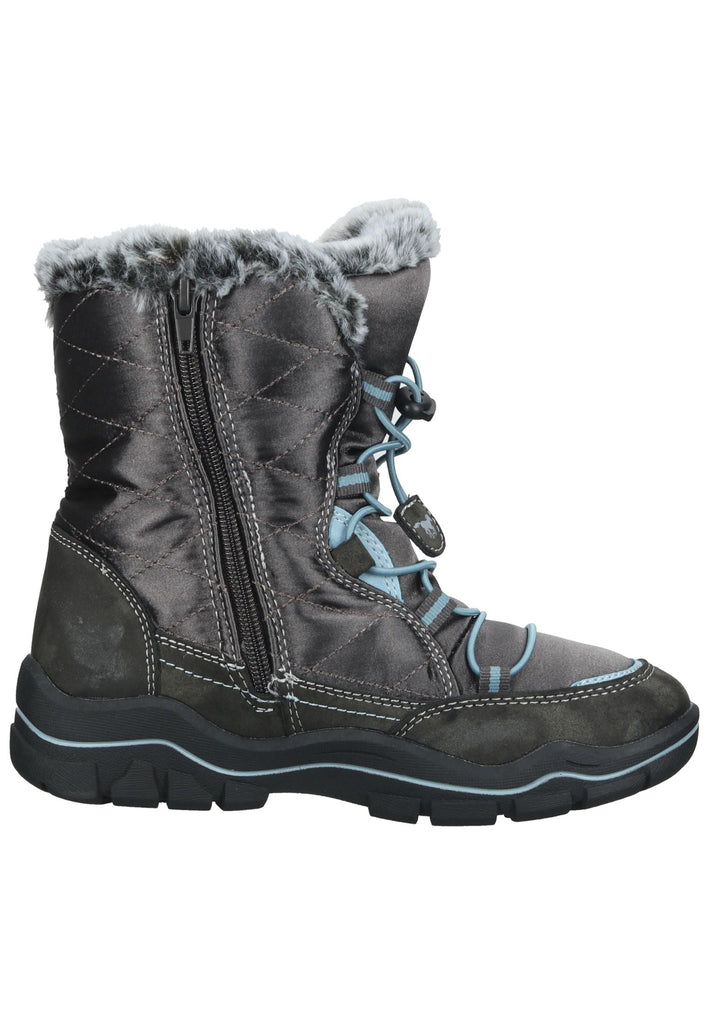 Mustang Stiefelette Lederimitat/Textil Dunkelgrau Warmfutter