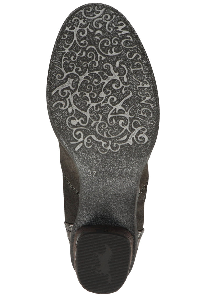 Mustang Stiefelette Lederimitat/Textil Dunkelgrau Warmfutter
