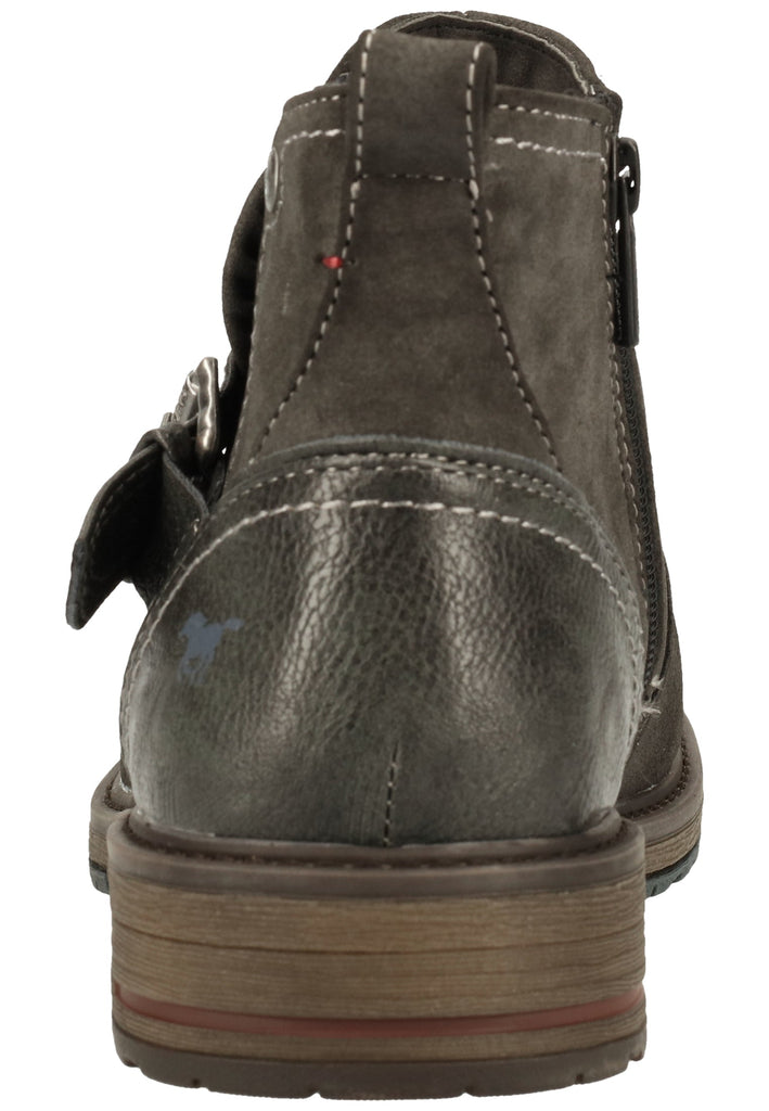 Mustang Stiefelette Lederimitat/Textil Dunkelgrau Warmfutter