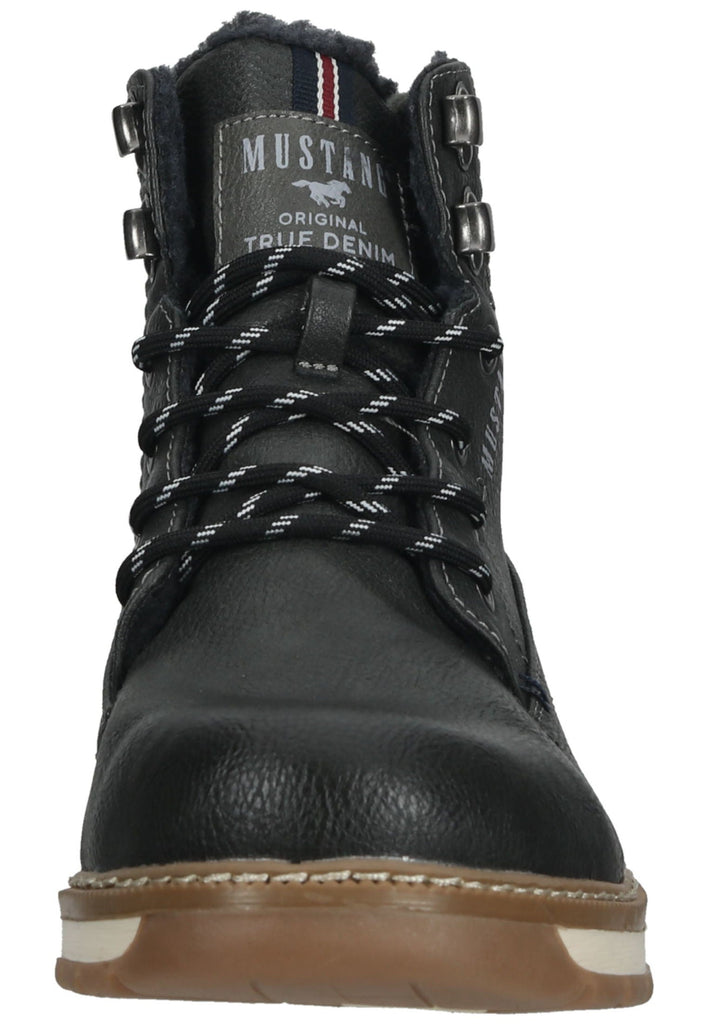 Mustang Stiefelette Lederimitat/Textil Graphit Warmfutter