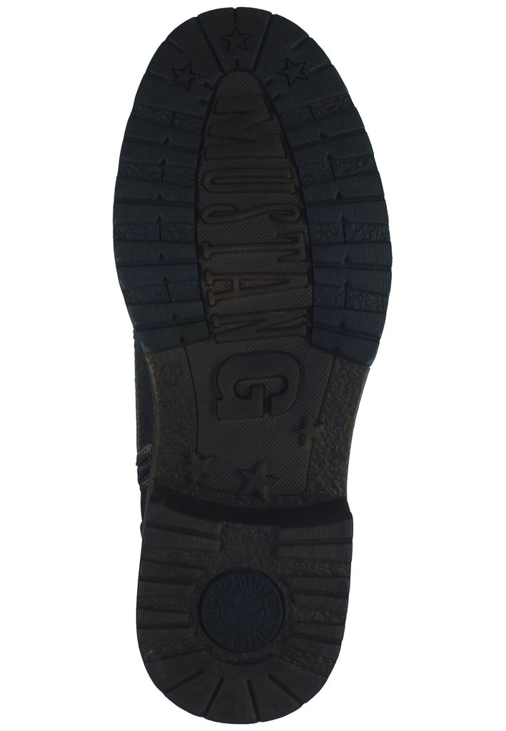 Mustang Stiefelette Lederimitat/Textil Graphit Warmfutter