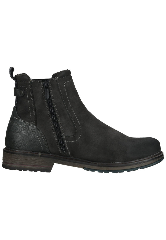 Mustang Stiefelette Lederimitat/Textil Graphit Warmfutter