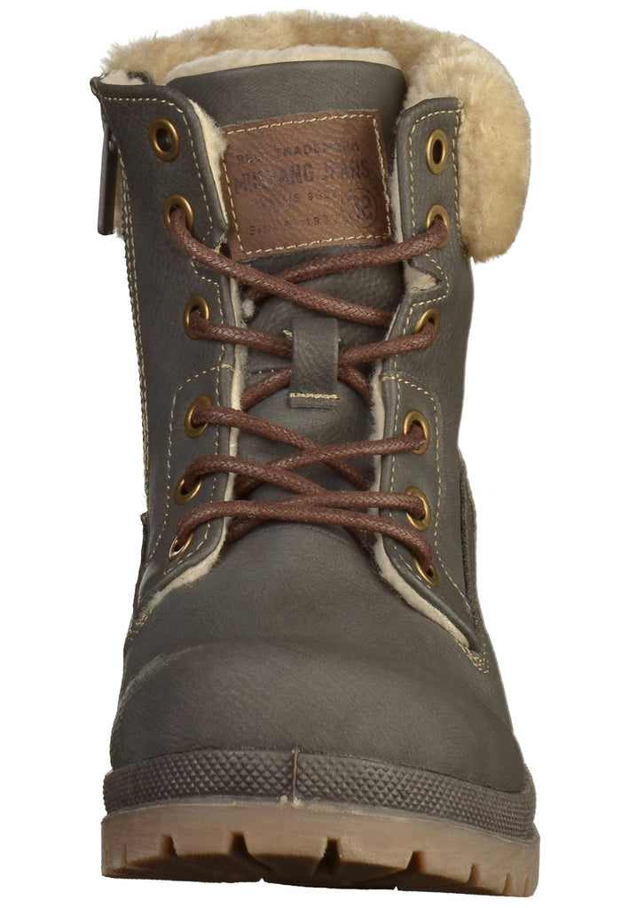 Mustang Stiefelette Lederimitat/Textil Grau