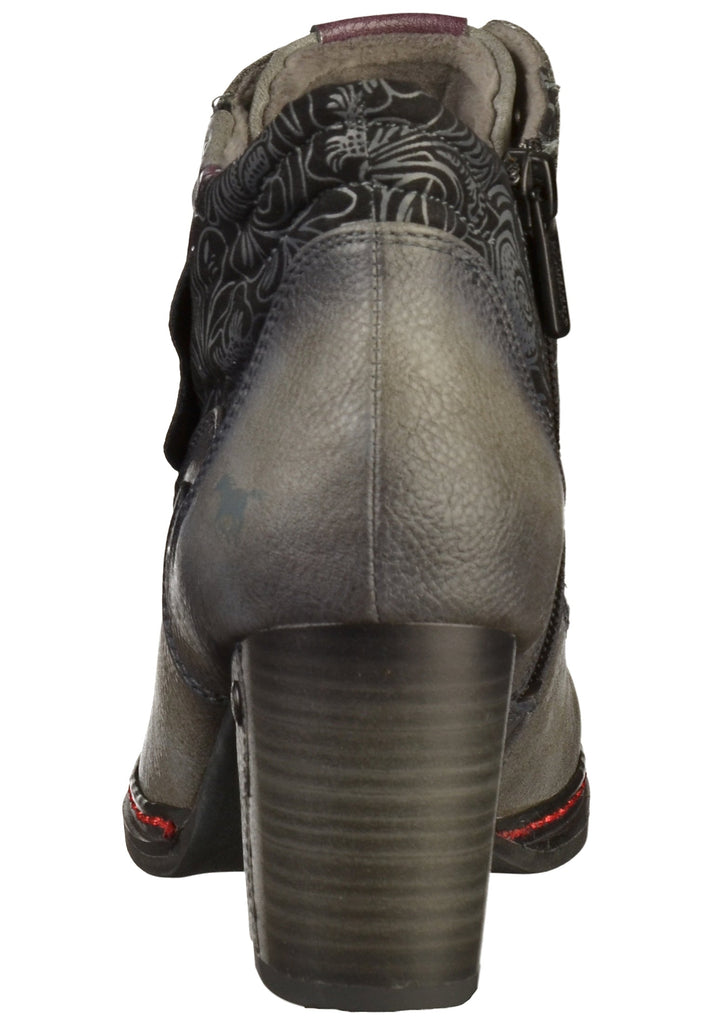 Mustang Stiefelette Lederimitat/Textil Grau