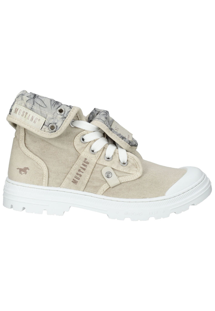Mustang Stiefelette Lederimitat/Textil Ivory
