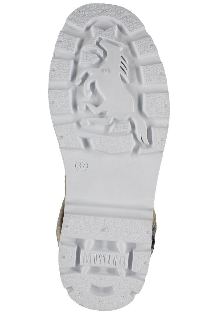 Mustang Stiefelette Lederimitat/Textil Ivory