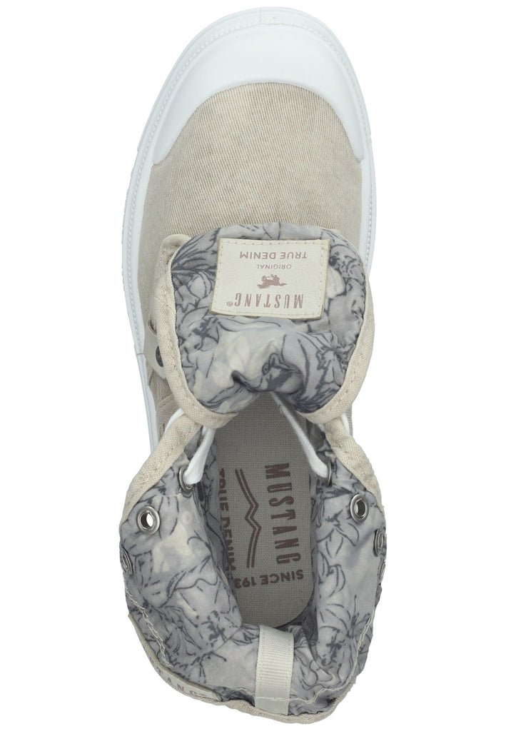 Mustang Stiefelette Lederimitat/Textil Ivory
