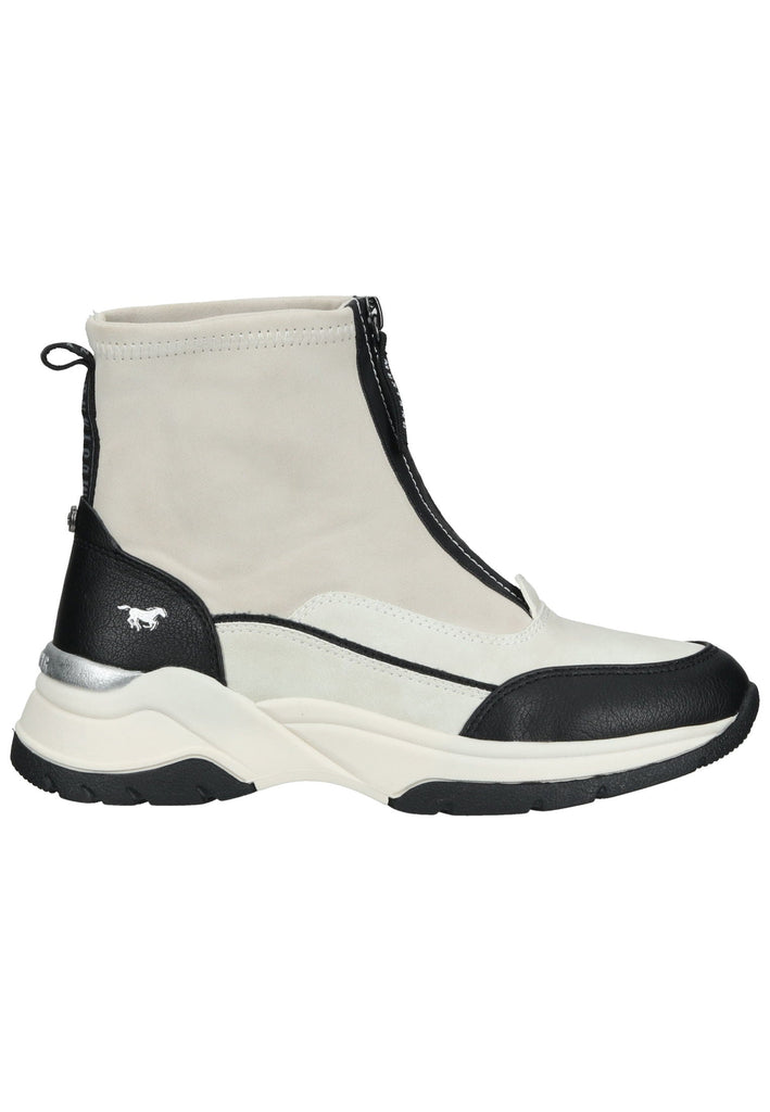 Mustang Stiefelette Lederimitat/Textil Ivory