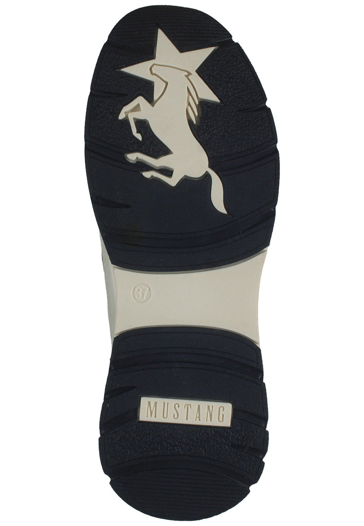 Mustang Stiefelette Lederimitat/Textil Ivory