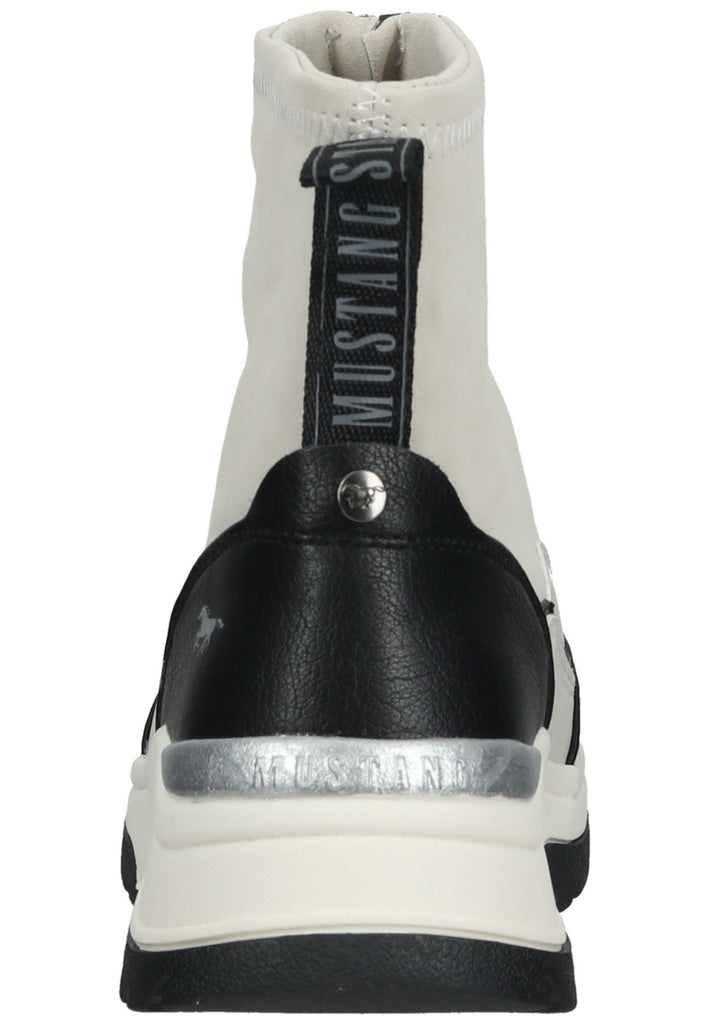 Mustang Stiefelette Lederimitat/Textil Ivory