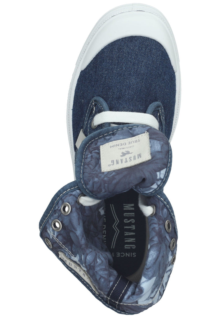 Mustang Stiefelette Lederimitat/Textil Jeans