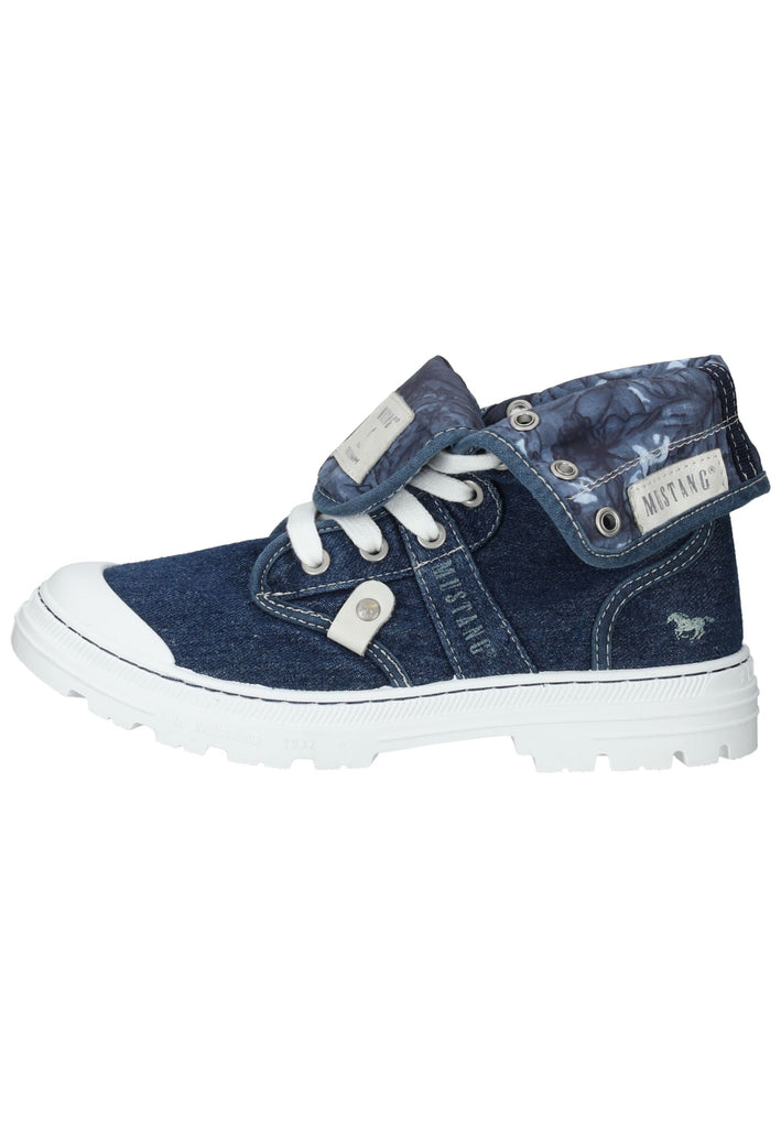 Mustang Stiefelette Lederimitat/Textil Jeans