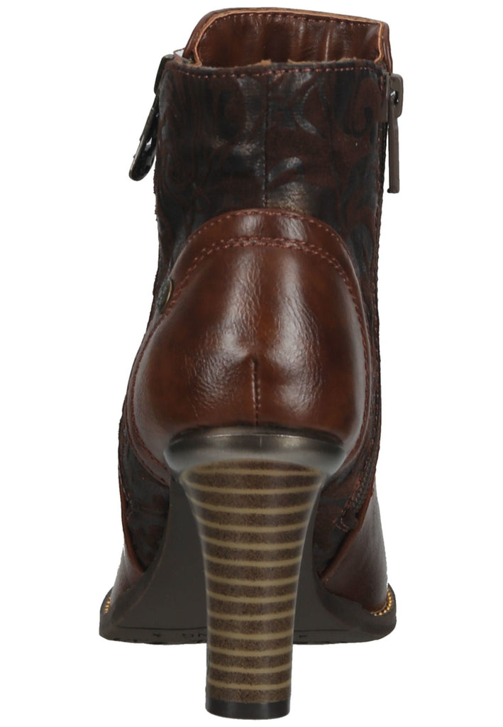 Mustang Stiefelette Lederimitat/Textil Kastanie