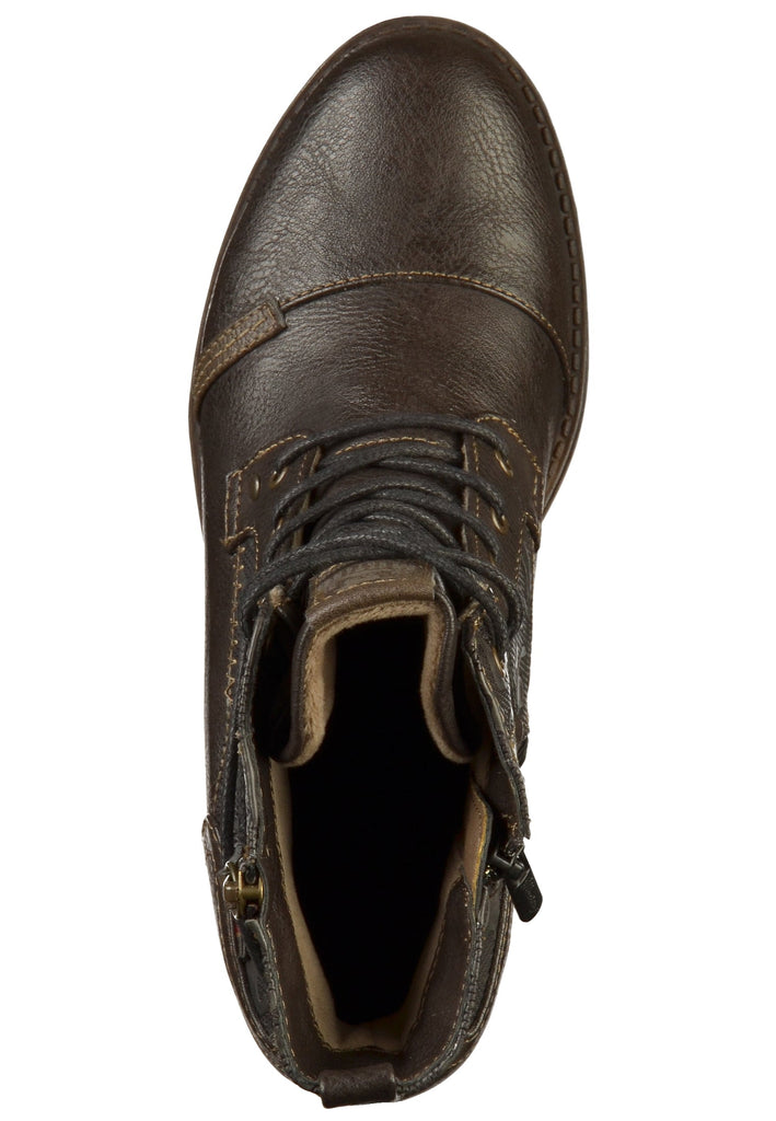 Mustang Stiefelette Lederimitat/Textil Mokka